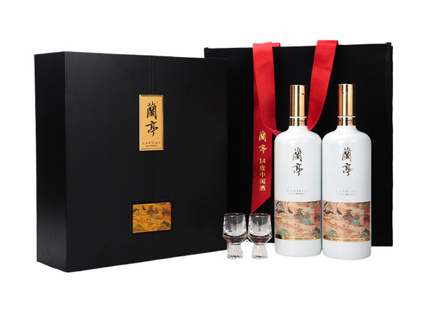南昌会稽山兰亭黄酒回收兰亭二十年陈酿1L*2礼盒装行情价格